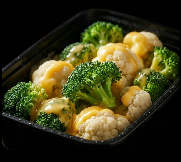 Broccoli Cauliflower & Cheese Sauce - 4 oz Portion
