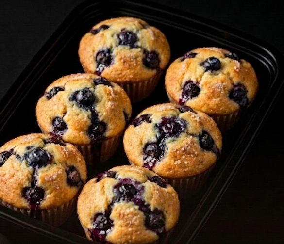 Cottage Cheese Blueberry Muffins