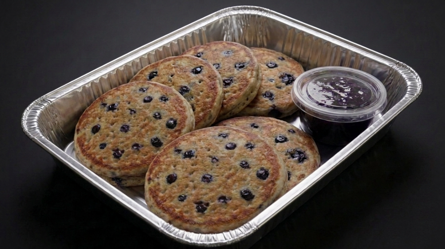 Family Size Pan of Blueberry Protein Pancakes - 6 Portions