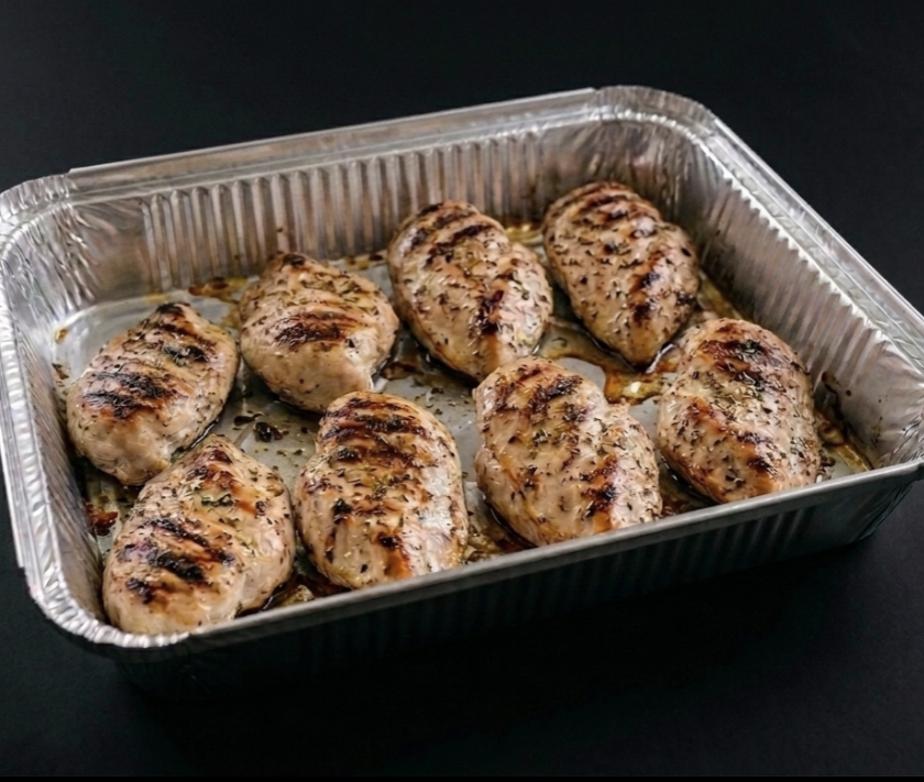 Family Size Pan of Grilled Chicken - 8 Breasts