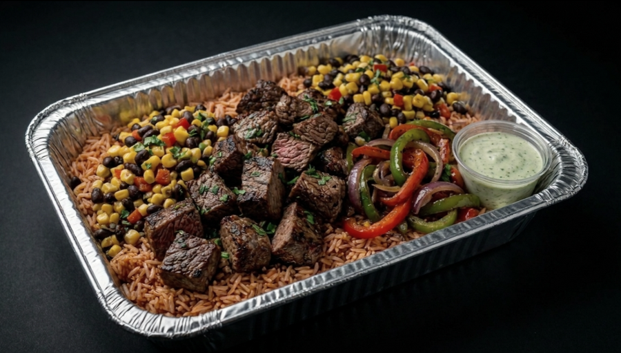 Family Size Pan of Steak Asada Bowl - 6 Portions