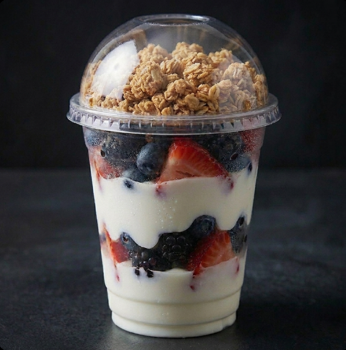 Fruit and Yogurt Parfait with Nature Valley Honey Crunchy Granola