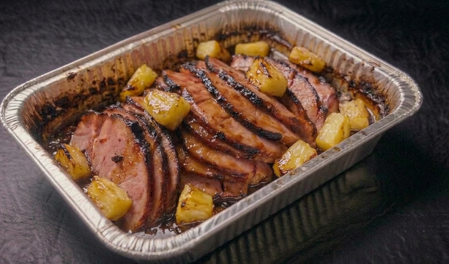 Golden Honey & Pineapple Glazed Ham - Thanksgiving