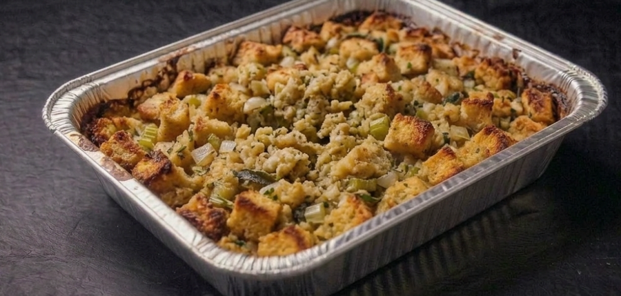 Old-Fashioned Butter & Sage Stuffing - Thanksgiving