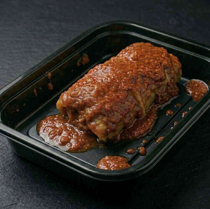 Stuffed Cabbage Roll with Ground Beef and Rice