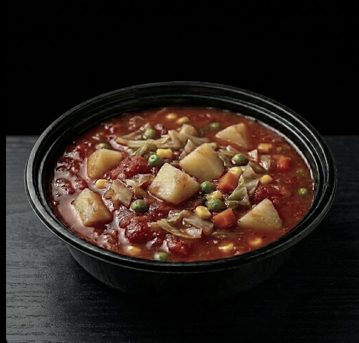 Vegetable Soup with Tomato Sauce Base
